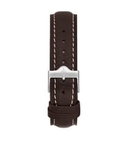 22 X 18 MM Koyu Kahverengi Deri Saat Kordonu