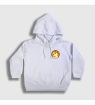 Presmono Unisex Çocuk Beyaz Dogecoin Bitcoin Kapüşonlu Sweatshirt 263487tt (Beyaz)