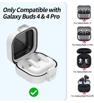 Lexroo Samsung Galaxy Buds4 Pro/Buds 4 için Kılıf Tam Koruma Sağlayan Galaxy Buds4 Kulaklık Kılıfı