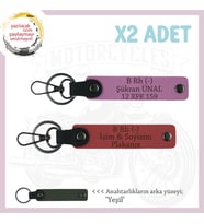 Ehliyeti Olanlara Hediye İsim Plaka ve B Rh (-) Kan Grubu Yazılı x2 Anahtarlık, Nar Çiçeği-Pembe-Ysl (Çok Renkli)