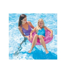 Şeffaf Jumbo Şişme Simit 76 Cm Pembe