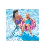 Şeffaf Jumbo Şişme Simit 76 Cm Pembe