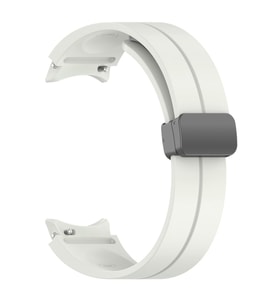 Samsung Galaxy Watch 4 40mm Uyumlu Kordon Silikon Metal Mıknatıslı Toka Zore KRD-84 Kayış