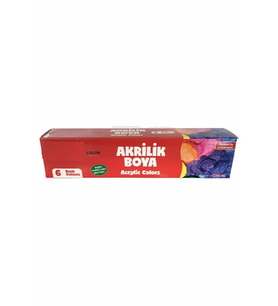 Hayal Sepeti Akrilik Boya 6 Renk 6x25mm