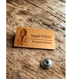 YAKA İSİMLİK 5 ADET RESİMLİ YÖNETMELİKLERE UYGUN (Rose)