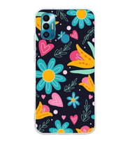PrintiFy Tecno Spark 7 ile Uyumlu 1mm Slim Fit Retro Renkler 1 Baskılı Şeffaf  Kılıf