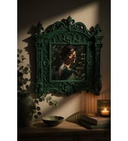 Barok Fotoğraf Çerçevesi 21x24 cm – Barok Desenli Köpek Kedi Portre Çerçevesi, Dekoratif Anı Çerçevesi