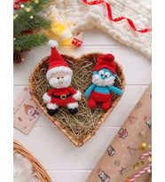 ORGANİK NOEL BABA VE ŞİRİN BABA OYUNCAKLAR (EL ÖRGÜSÜDÜR)