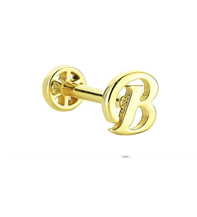 Glorria Altın B Harfi Tragus Piercing