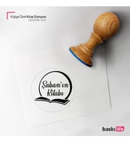 Kişiye Özel Kitap Damgası Kitap Mührü Kaşe Kitap Mühür Özel Damga 228