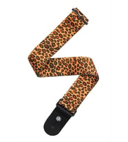 Planet Waves 50H08 Gitar Askısı Leopard (5 cm)  Vahşi Tasarım - Yumuşak Doku - Güvenli