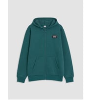 LCW Kids Petrol Kapüşonlu Kalın Erkek Çocuk Fermuarlı Sweatshirt