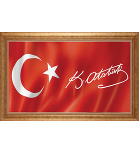 ALTIN ÇERÇEVELİ PASPARTULU TABLO CR1298