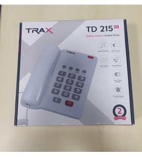 TRAX TD 215 Kablolu Masa Telefonu BEYAZ