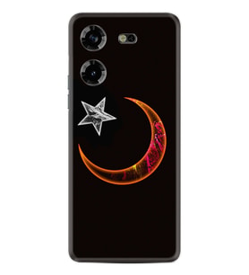 Tecno Pova 5 Kılıf Resimli Desenli Silikon Platinium Series Ay Yıldız 1884