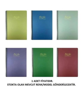GIPTA METAL NOTES SPİRALLİ PP KAPAK A4 100YP. KARELİ DEFTER 4472 - TEKLİ
