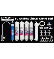 Su Arıtma Cihazı Kolay Yapım Seti,Su arıtma Cihazı Komple Set (Beyaz - Antrasit)