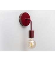RİOLİGHT VİNTAGE,RUSTİK,RETRO,MODERN BORDO 1XE27 DUYLU METAL DUVAR APLİK