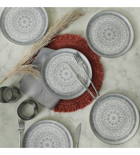Keramika Stone Nordic Pasta Tabağı 22 Cm 6 Adet 21426