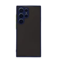 Samsung Galaxy S22 Ultra Kılıf Montreal Silikon Kapak - Lacivert