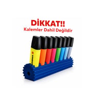 Avantajlı Kalem Standı 8’li Masaüstü Kalemlik Organizer Renk Seçenekli Plastik Kalem Tutucu