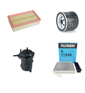 Bosch Filtre Bakım Seti Nissan Note 1.5 DCI Dizel 2013-2017 Hava + Yağ F + Yakıt F. + Polen Filtron