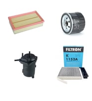 Bosch Filtre Bakım Seti Nissan Note 1.5 DCI Dizel 2013-2017 Hava + Yağ F + Yakıt F. + Polen Filtron