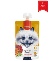 Wanpy Sığır Etli Ve Havuçlu Ezme Köpek Ödül Maması 90 Gr X 6 Adet (STD)