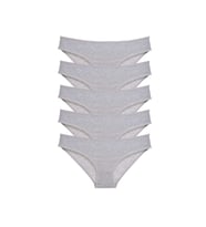 5 adet Süper Eko Set Likralı Kadın Slip Külot Gri