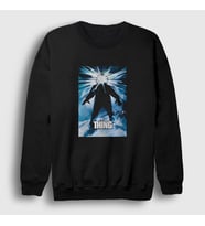 Presmono Unisex Siyah Poster Movie Film The Thing Sweatshirt 455451tt