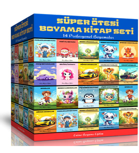 Süper Ötesi Boyama Kitap Seti (14 Profesyonel Boyama Kitabı)