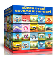 Süper Ötesi Boyama Kitap Seti (14 Profesyonel Boyama Kitabı)