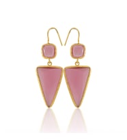 Kadir Jewellery 22 Ayar Altın Kaplama Kadın Sallantılı Küpe -El İşçiliği Ve Hipoalerjenik Küpe