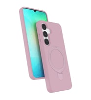 Samsung Galaxy S25 Regal Magsafe Standlı Kapak - Açık Pembe