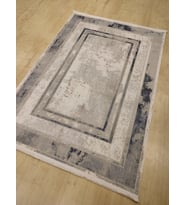 KASHE HALI ADA 23658 LACİVERT GRİ  MODERN SALON HALISI 160X230 CM
