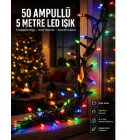 Karışık Renk Pilli Led Işık Çok Fonksiyonlu Enerji Tasarruflu 5 Metre