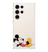 Samsung Galaxy S23 Ultra  Kamera korumalı Kapak Mickey Mouse Tasarımlı  Şeffaf Kılıf