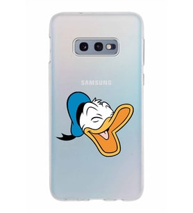 Samsung Galaxy S10E Kapak Donald Duck Tasarımlı Şeffaf Silikon Kılıf