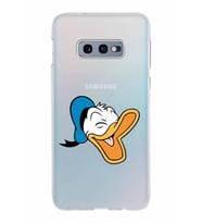 Samsung Galaxy S10E Kapak Donald Duck Tasarımlı Şeffaf Silikon Kılıf