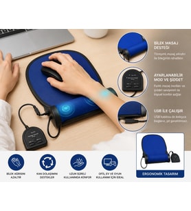 BYBARS Bilek Masaj Destekli Mouse Ped