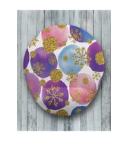 Renkli Toplar Oval Bilek Destekli Mouse Pad