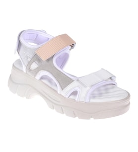 Sms Cırtlı Comfort Kadın Sandalet SMS-4740 BEYAZ