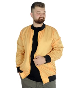 Mode XL Büyük Beden Erkek Kolej Mont Jesica 22611 Sarı