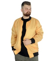 Mode XL Büyük Beden Erkek Kolej Mont Jesica 22611 Sarı