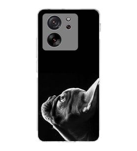 PrintiFy Xiaomi Mi 13T Pro ile Uyumlu Köpek 1 Kamera Korumalı Şeffaf Kılıf