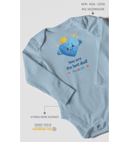 You are the best dad Uzun Kollu Çıtçıtlı Bebek Body