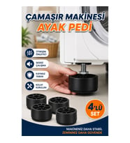4'lü Kauçuk Çamaşır Makinesi Ayak Pedi – Kaymaz Titreşim Önleyici Set