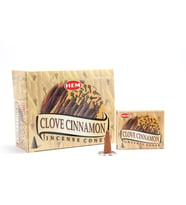 Clove Cinnamon Aromalı Konik Tütsü