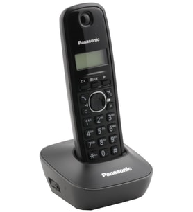 Panasonic KX-TG1611 Siyah Telsiz Dect Telefon 50 Rehber