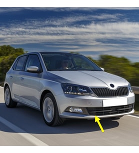Skoda Fabia 3 2015-2018 Ön Tampon Orta Izgara Sağ Parçası 6V0853666